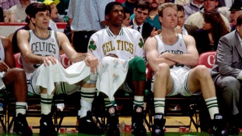 Kevin McHale, Robert Parish, and Larry Bird (Photo by Dick Raphael/NBAE via Getty Images)